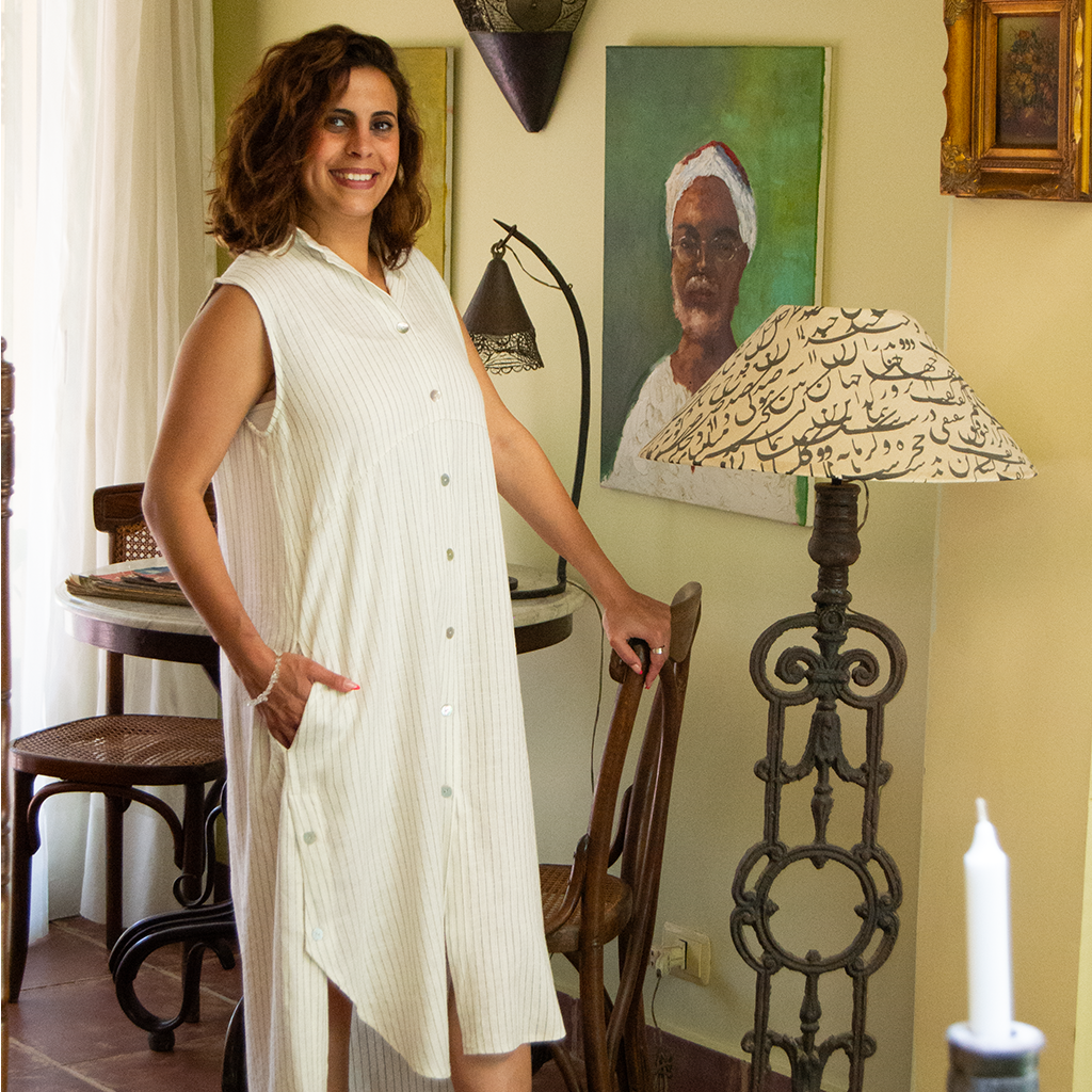 COMFY LINEN SHIRT DRESS - Side Buttons  MimCreativeWear