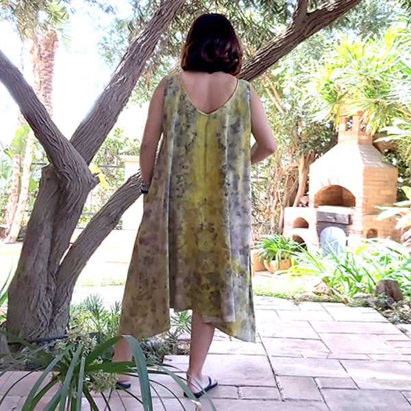Flora A-Line Ecoprint Dress – view 4