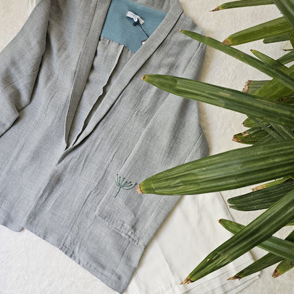 Lotus Blossom Mid Season Jacket Embroidered – view 9