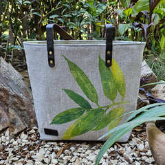 Nature Fusion Tote Bag - Canvas – hand-printed tote bag by MIM Creative Wear, Egypt
