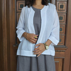 Go-To Cotton Voile Summer Jacket- Short – women's jacket by MIM Creative Wear, Egypt