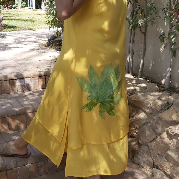 N1/U Sleeveless Two-Layer Dress-Aspen Yellow – view 7