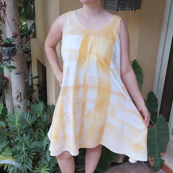 24s1 dress one layer -sprayed orange