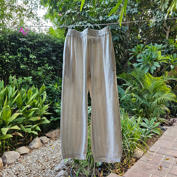 LINEAR STRIPE LINEN JOGGER PANTS