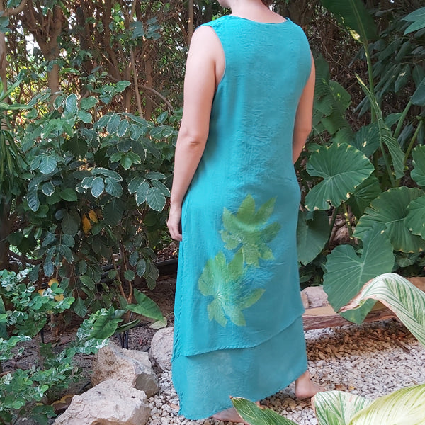 23sv19/vp dress 2 layered printed