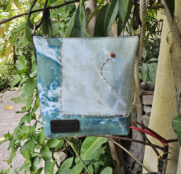 CYAN STITCH CROSS BAG