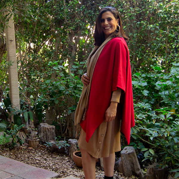 DRAPE SCARF PONCHO  Free Size