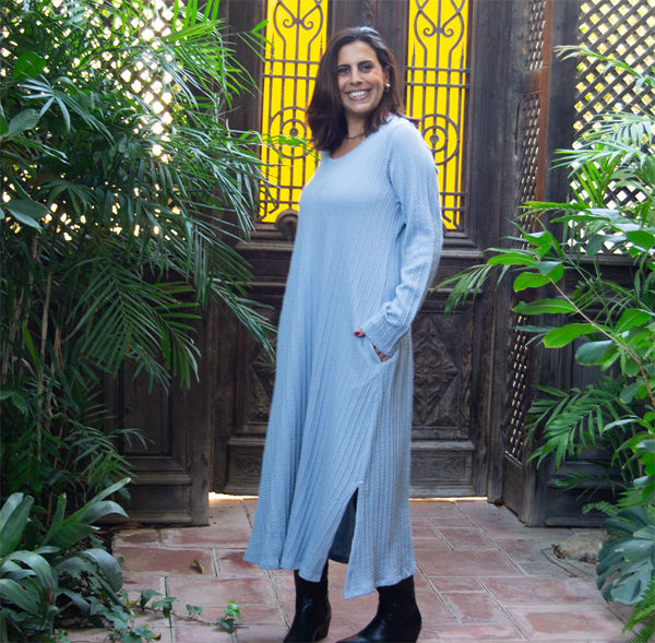 THE CLASSIC RIB KNIT MIDI DRESS