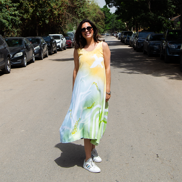 GO BOHO A-LINE MIDI DRESS