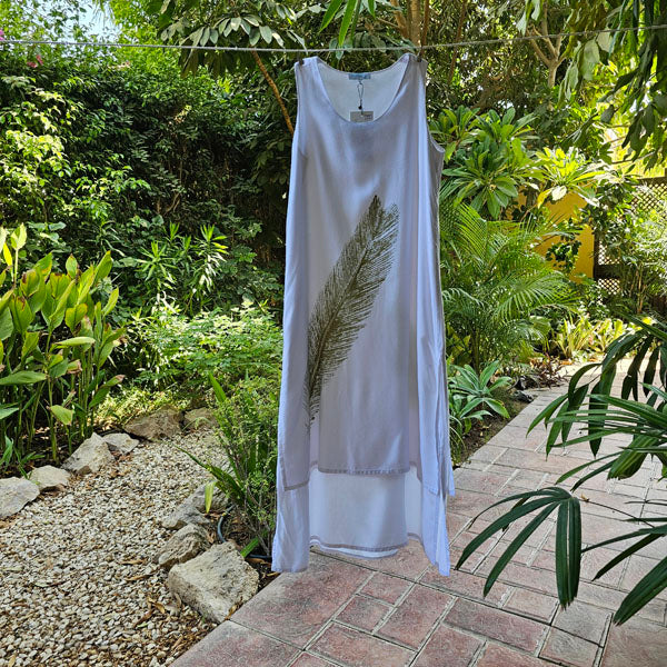 MIM SIGNATURE DRESS GOLDEN MAAT WHITE