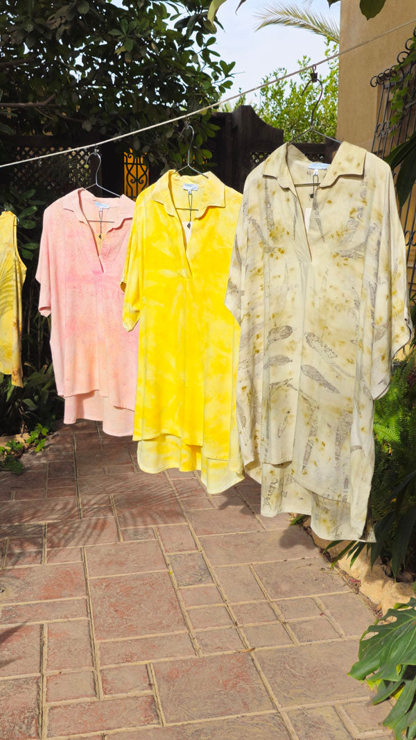 TERRA TONES ECOPRINT BLOUSE