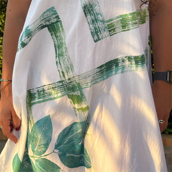 Botanic Geo Cotton Dress – view 3