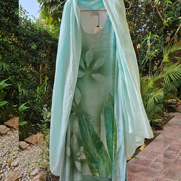 Botanical Print Dress Amstel Queen – botanical print women's dress by MIM Creative Wear, Egypt