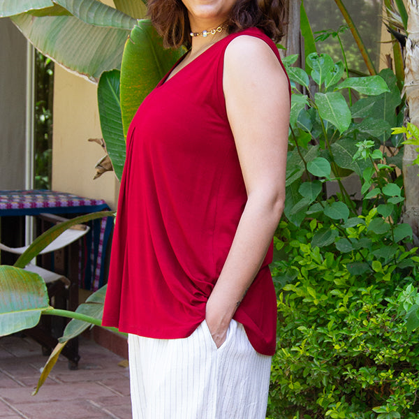 Breeze V-Neck Top - Viscose – view 2