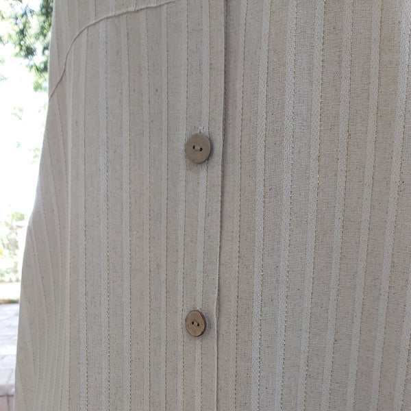 Comfy Linen Shirt Dress - Side Buttons – view 6