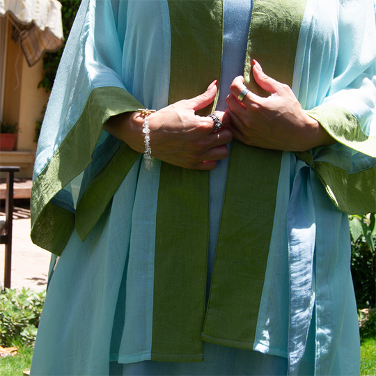 Coral Poncho 3-Color Free Size – view 2