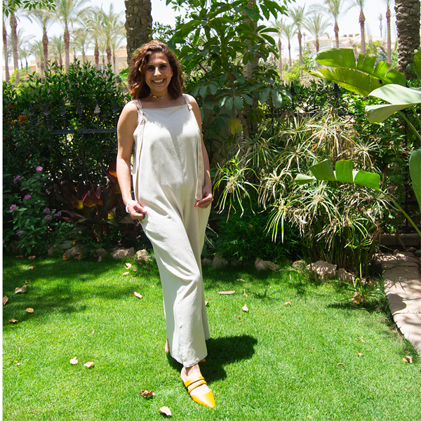 Desert Sun Linen Jumpsuit – women's jumpsuit by MIM Creative Wear, Egypt