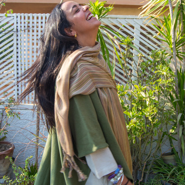 Drape Scarf Poncho Free Size – view 10