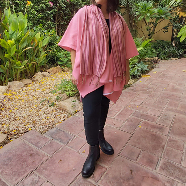 Drape Scarf Poncho Free Size – view 12