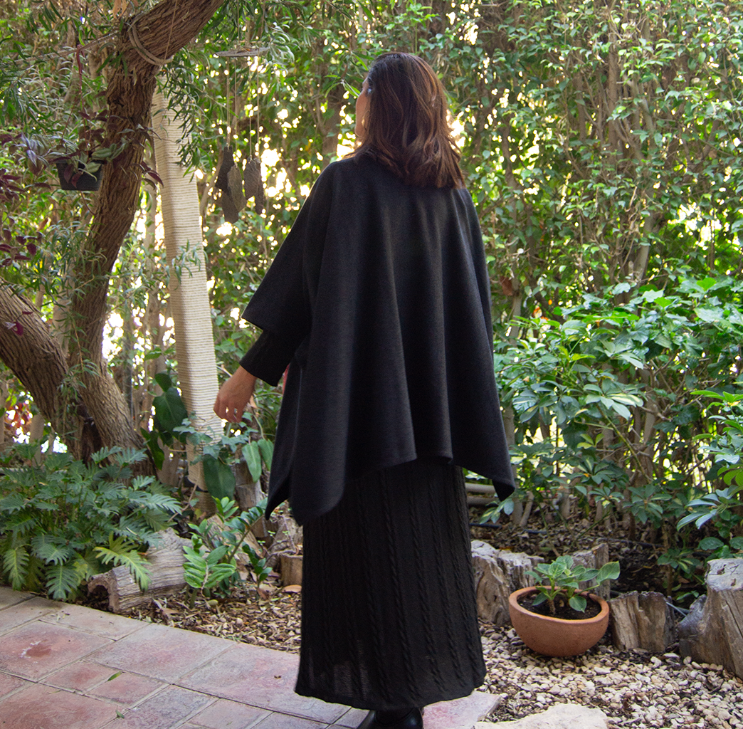 Drape Scarf Poncho Free Size – view 14