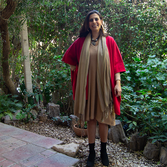 Drape Scarf Poncho Free Size – view 2