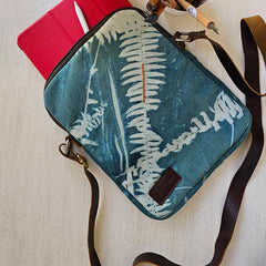 Fernlight iPad Sleeve – cyanotype sun-printed iPad sleeve by MIM Creative Wear, Egypt