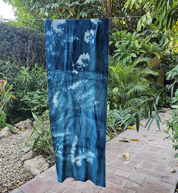 Gaeden Shawl Cyano Print – view 4
