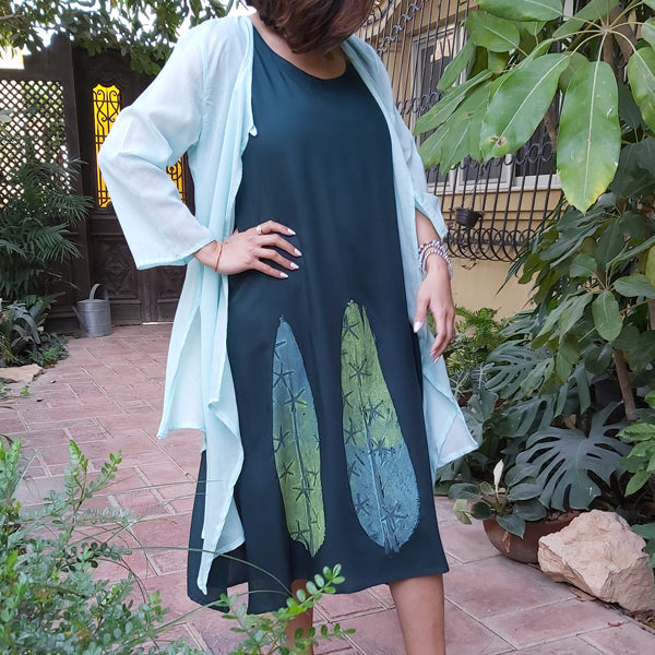 Garden Leaf Midi Dress – view 5