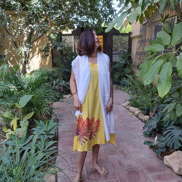 Garden Leaf Midi Dress – view 7