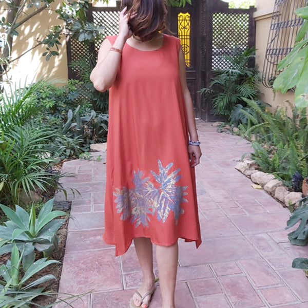 Garden Leaf Midi Dress – view 9