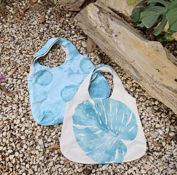 Inside Out Shopper Tote Canvas-Cotton