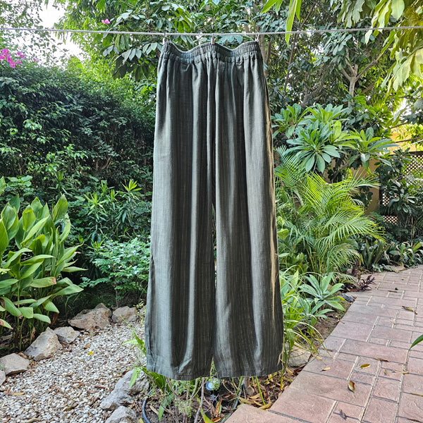 Linear Stripe Linen Jogger Pants – view 2