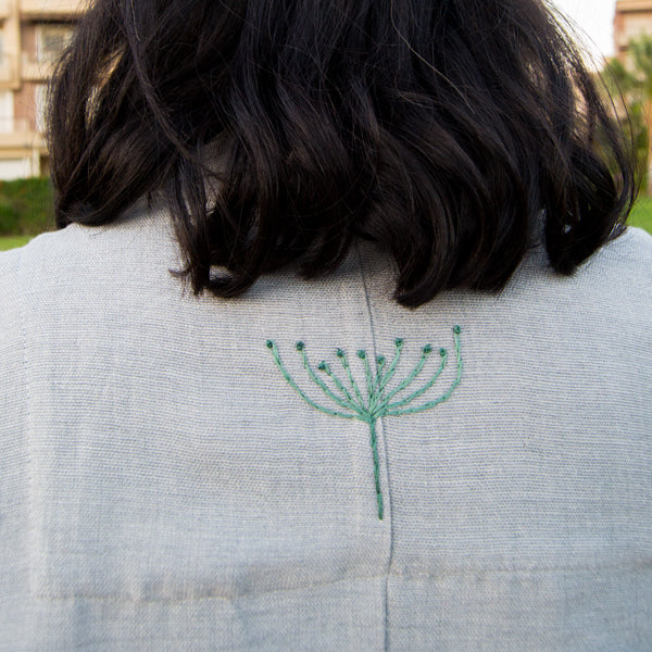 Lotus Blossom Mid Season Jacket Embroidered – view 4