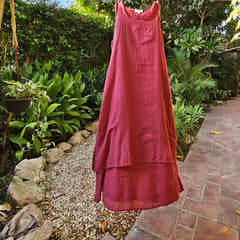 MIM Essence Cotton Voile Layered Dress – women's dress by MIM Creative Wear, Egypt