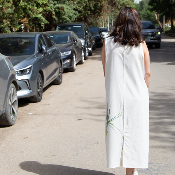 Papyrus Linen Midi Dress – view 2