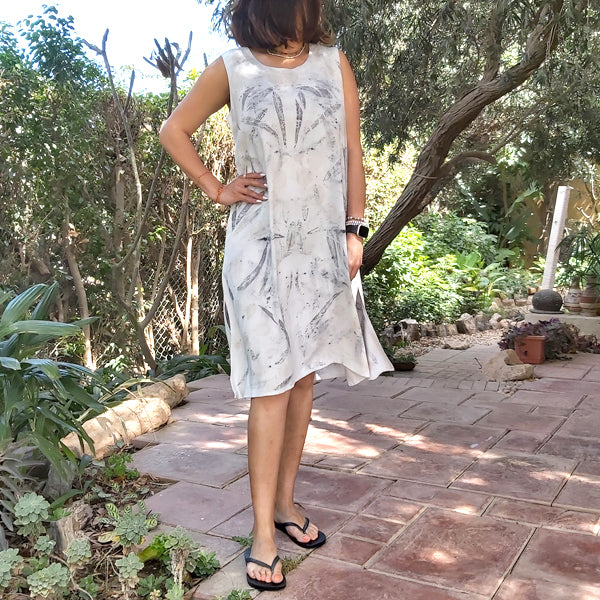 Petal Ecoprint Dress Slim – view 2