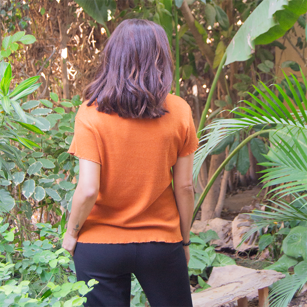 Ripple Charm Rib Knit Top – view 5