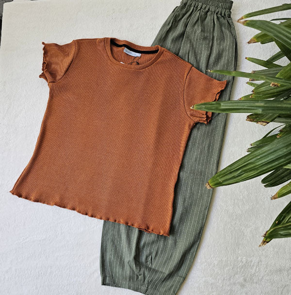 Ripple Charm Rib Knit Top – view 6