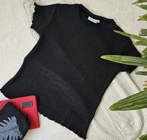 Ripple Charm Rib Knit Top – view 8