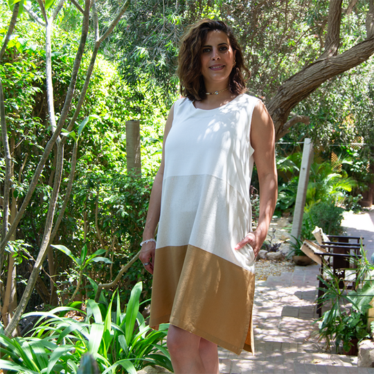 Safari Linen Short Dress 3-Color – view 2