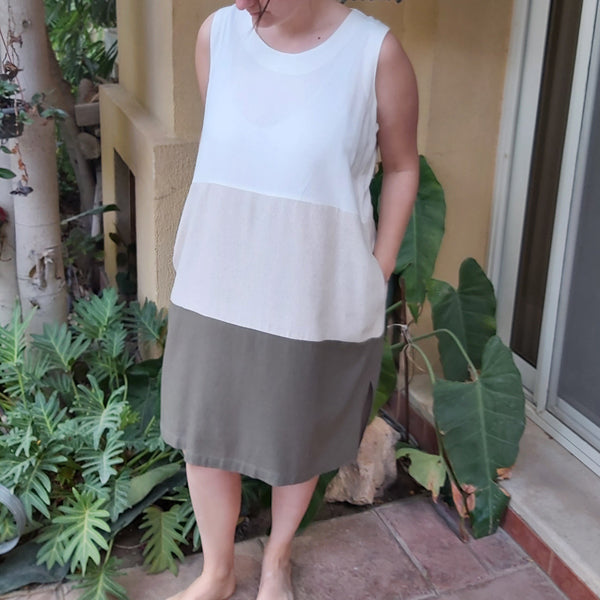 Safari Linen Short Dress 3-Color – view 3