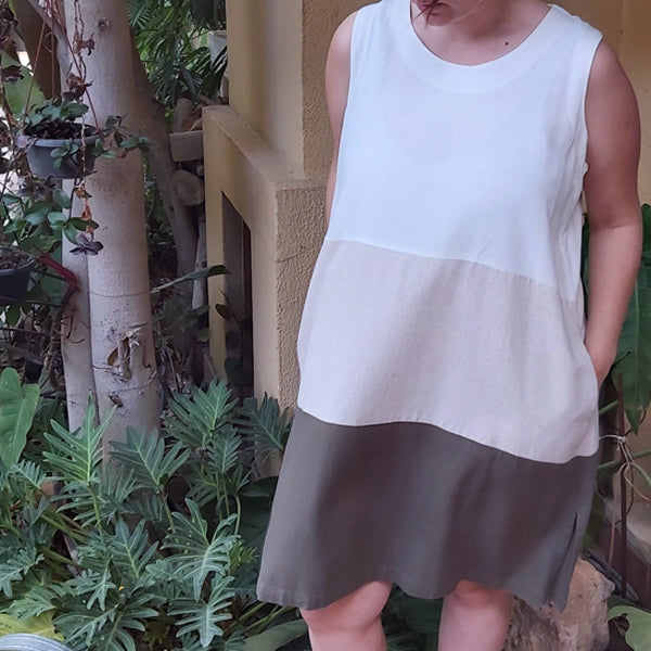Safari Linen Short Dress 3-Color – view 4