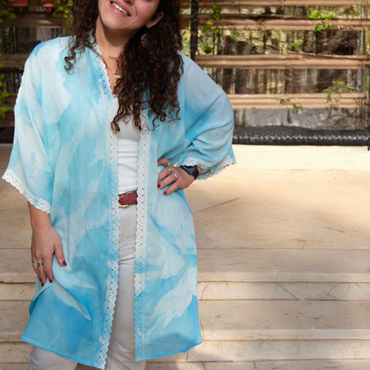 Sea Breeze Summer Kimono-Free Size – view 2