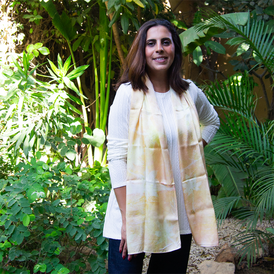 Secret Garden Eco Silk Foulard Rectangular – view 2