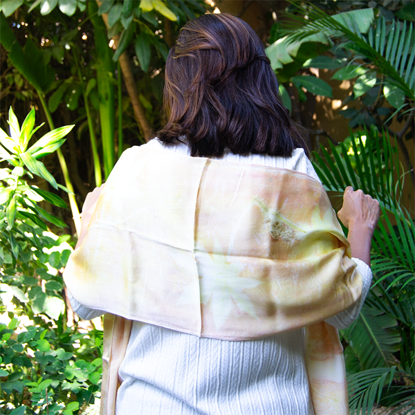 Secret Garden Eco Silk Foulard Rectangular – view 3