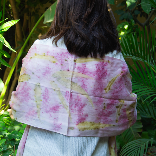 Secret Garden Eco Silk Foulard Rectangular – view 5
