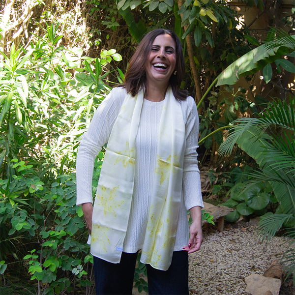 Secret Garden Eco Silk Foulard Rectangular – view 6