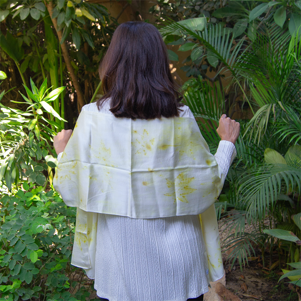 Secret Garden Eco Silk Foulard Rectangular – view 7