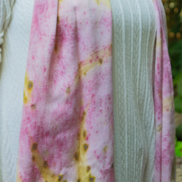 Secret Garden Eco Silk Foulard Rectangular – view 8