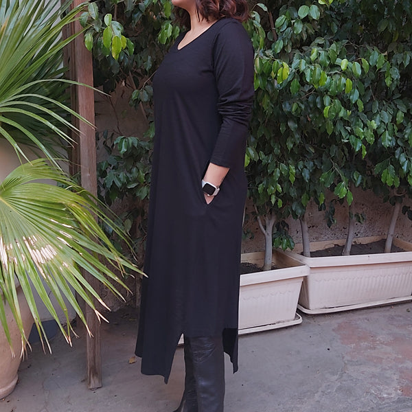Simplicity Dress Black – women's dress by MIM Creative Wear, Egypt